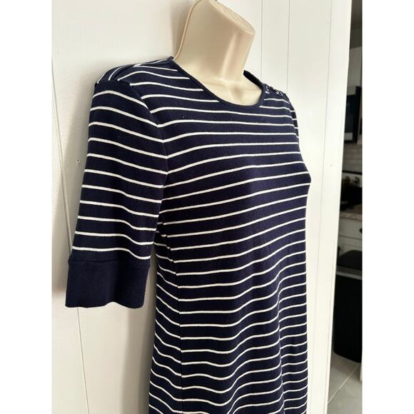 Lauren Ralph Lauren Striped Nautical Tshirt Dress Small - Picture 2 of 10